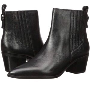 NWT Franco Sarto Shay Bootie Size 11 Black Leather